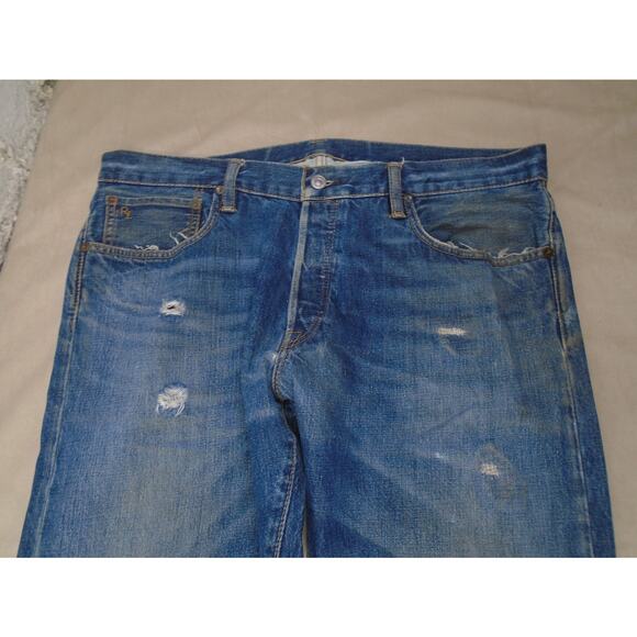 Polo Ralph Lauren Men’s Sullivan Slim Redline Button Fly Denim Jeans 36/30 J001 - Picture 8 of 16